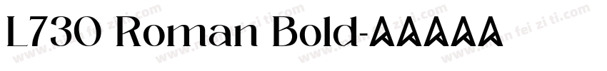 L730 Roman Bold字体转换